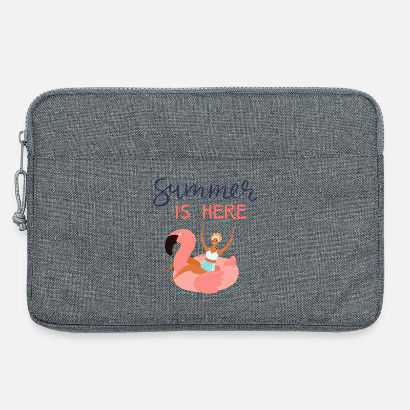 Der Sommer ist da - Laptoptasche 13" - Grau meliert