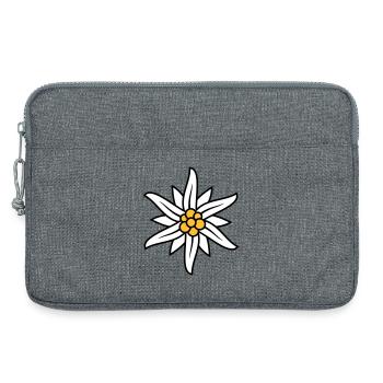 Logo Edelweiss Bergblume - Sacoche pour ordinateur portable 13 pouces - gris chiné - Devant