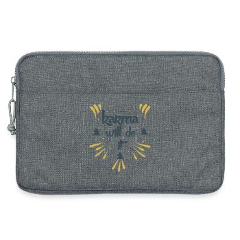 karma will do it kontiki - Laptoptasche 13" - Grau meliert - Vorne
