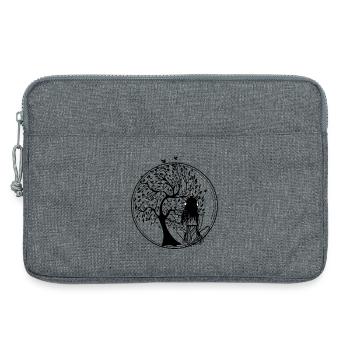 Tree Silhouette Ohrhörer - Laptoptasche 13" - Grau meliert - Vorne