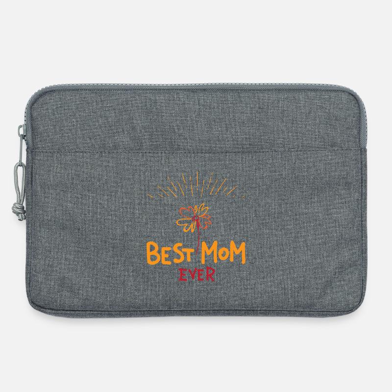 Best Mom ever | Muttertag | Vectorgraphic - Laptoptasche 13" - Grau meliert