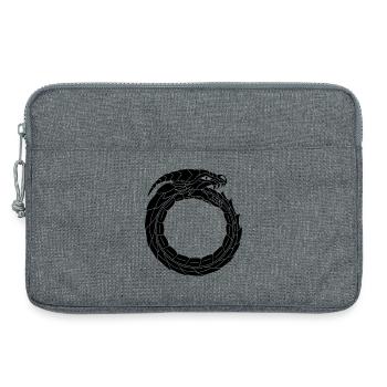 Devouring Black Dragon - Laptop bag 13" - heather grey - Front