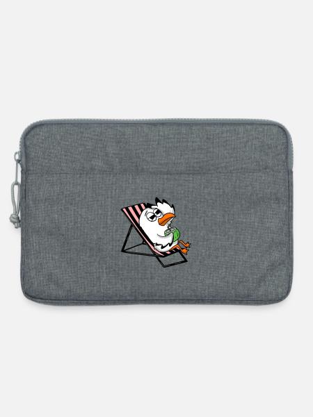 Möwe - Laptoptasche 13" - Grau meliert