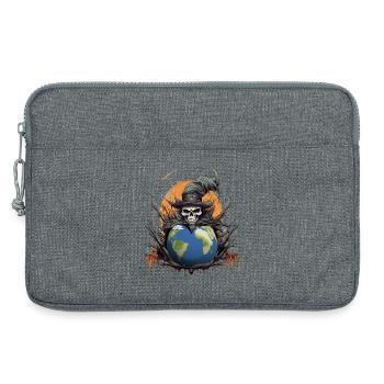 The Death of the Earth Environmental Protection Planet - Laptop bag 13" - heather grey - Front