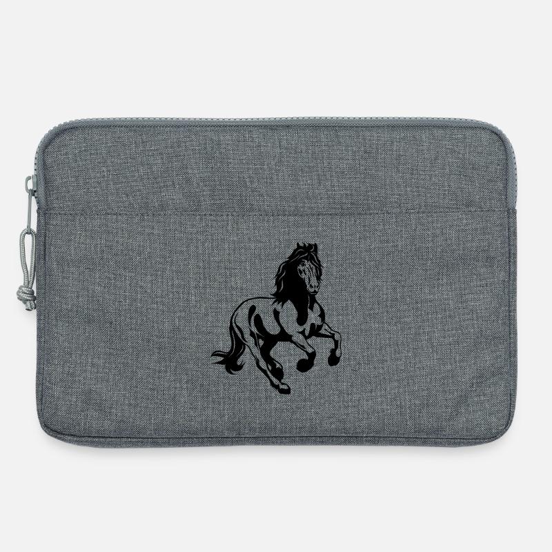 Friesenhengst 01 s - Laptoptasche 13" - Grau meliert