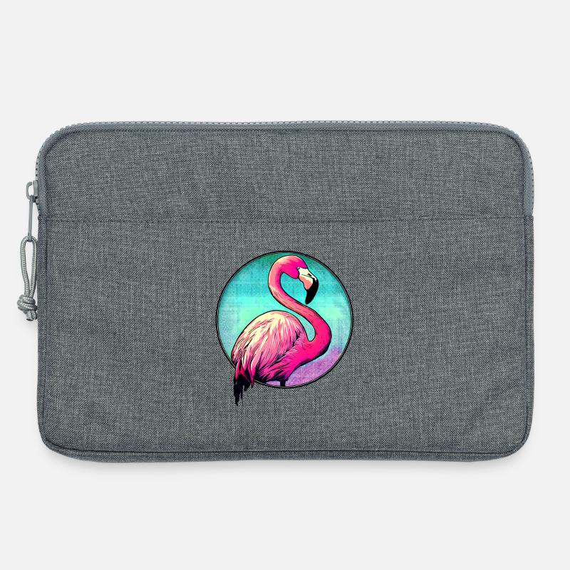 Flamingo - Laptoptasche 13" - Grau meliert