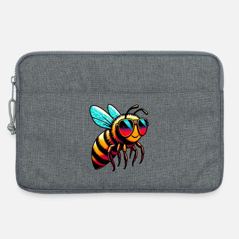 Biene - Laptoptasche 13" - Grau meliert