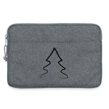 Sapin de Noël - Sacoche pour ordinateur portable 13 pouces - gris chiné - Devant