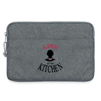 Cadeaux de Noël pour hommes - Sacoche pour ordinateur portable 13 pouces - gris chiné - Devant
