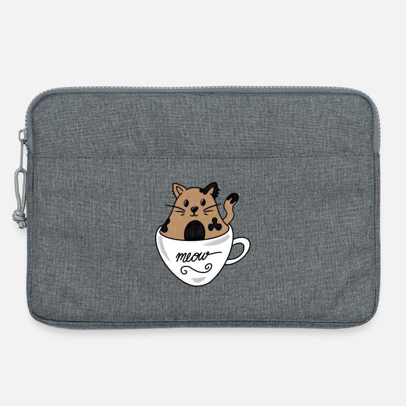 Cup cat - Laptoptasche 13" - Grau meliert