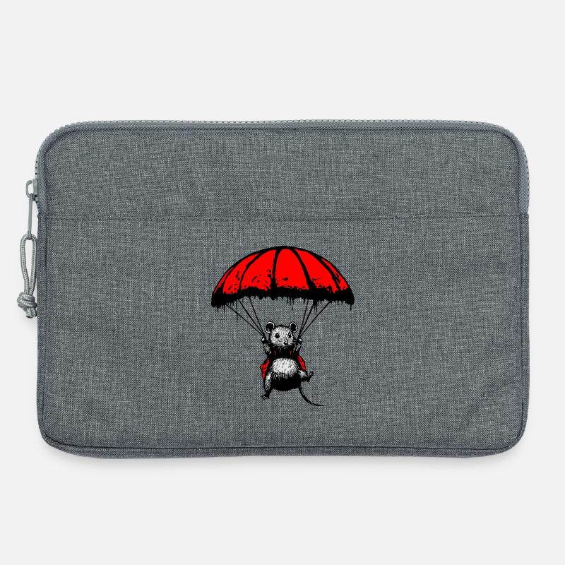 Adrenaline-Rat: Das Abenteuer ruft - Laptoptasche 13" - Grau meliert