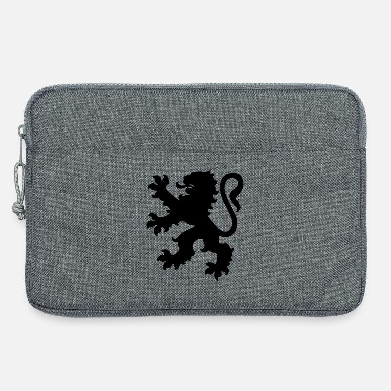 Löwe - Laptoptasche 13" - Grau meliert
