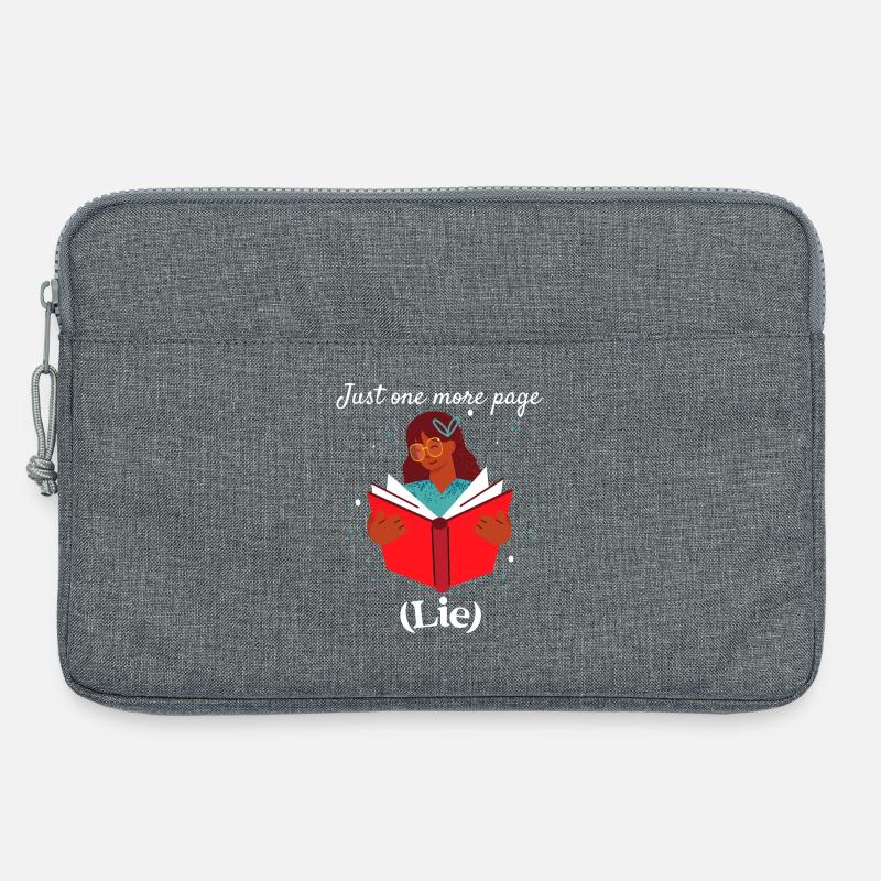 Verloren in einem Buch - Laptoptasche 13" - Grau meliert