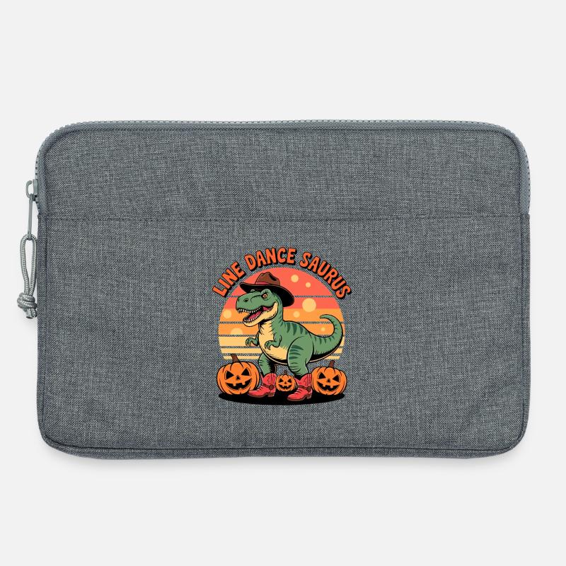 LineDance Saurus Halloween - Laptoptasche 13" - Grau meliert