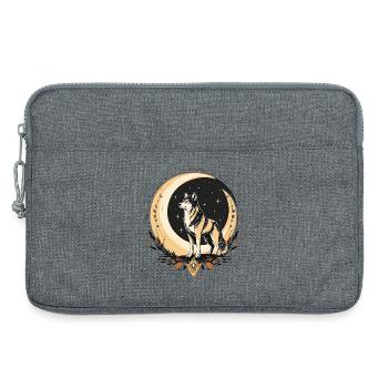 Boho Wolf - Laptoptasche 13" - Grau meliert - Vorne