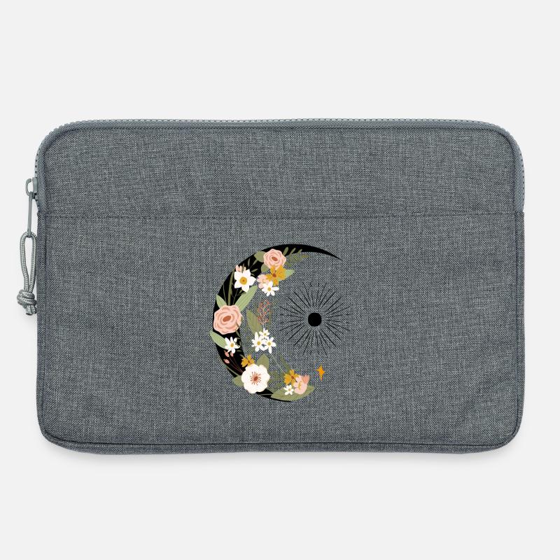  Blumen Ornament - Laptoptasche 13" - Grau meliert