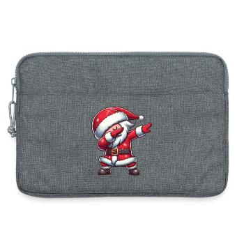 Dabbing Weihnachts Weihnachtsmann Dab Weihnachten - Laptoptasche 13" - Grau meliert - Vorne