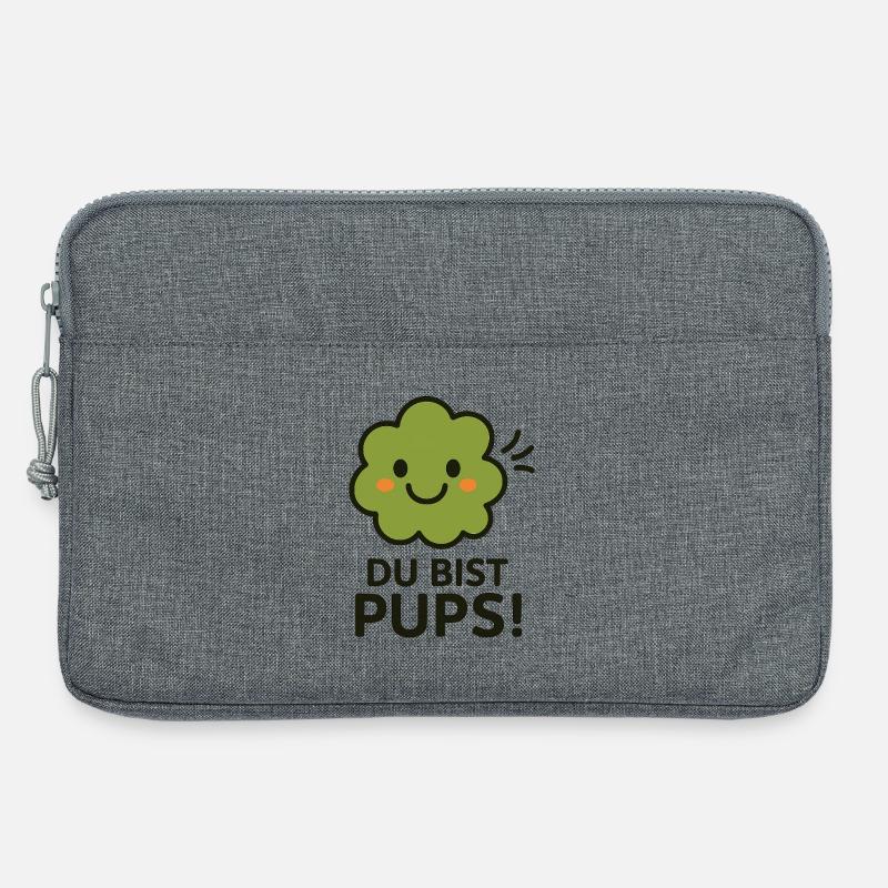 pups - Laptoptasche 13" - Grau meliert
