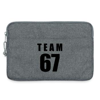 Team 67 - Laptoptasche 13" - Grau meliert - Vorne