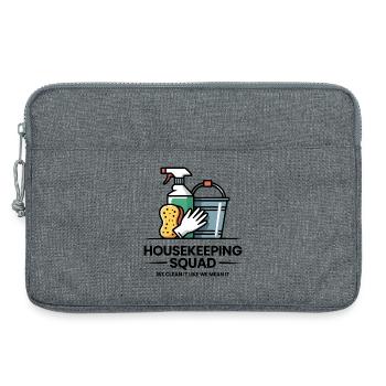 Conception de nettoyage amusante - Sacoche pour ordinateur portable 13 pouces - gris chiné - Devant