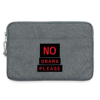 Pas de drame Repose-toi Détends-toi Détends-toi Détends-toi Amuse-toi - Sacoche pour ordinateur portable 13 pouces - gris chiné - Devant