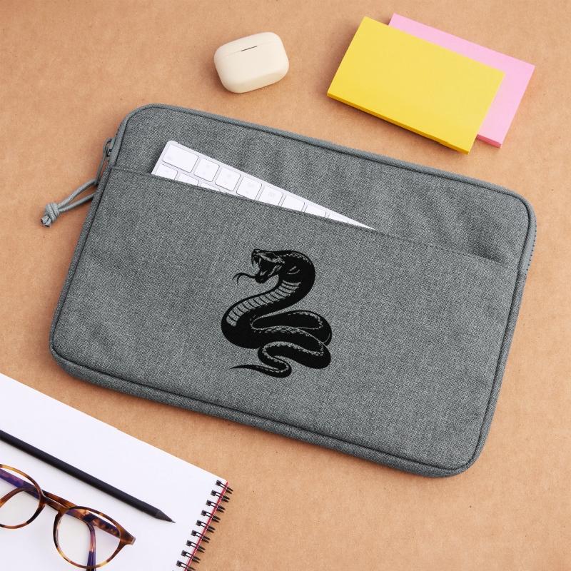Silhouette du python serpent Sacoche pour ordinateur portable 13 pouces