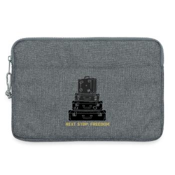Déclaration de la Liberté de la Pile de Valses - Sacoche pour ordinateur portable 13 pouces - gris chiné - Devant