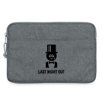 Bräutigam – Last Night Out (JGA / Polterabend / B) - Laptop bag 13" - heather grey - Front
