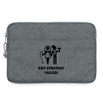 Stratégie de sortie échouée ! (JGA Bräutigam Game Over B) - Sacoche pour ordinateur portable 13 pouces - gris chiné - Devant