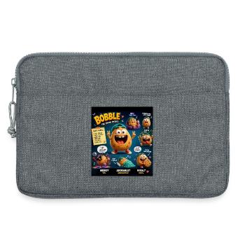 Bobble the Chaos Potato - Laptop bag 13" - heather grey - Front