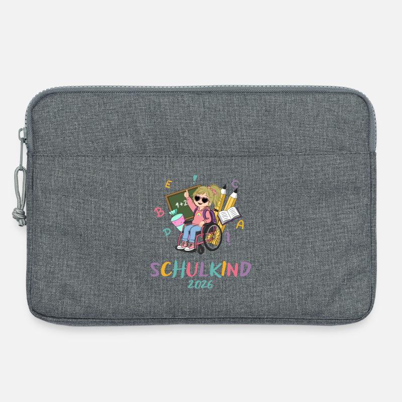 Schulkind Power 2026 - Laptoptasche 13" - Grau meliert