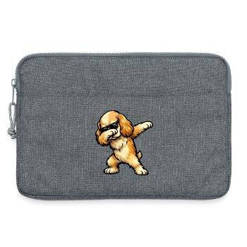 Épanouissement du cocker américain - Sacoche pour ordinateur portable 13 pouces - gris chiné - Devant