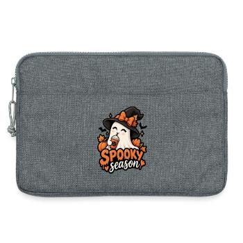 Pumpkin Spirit Spooky Season Design - Laptop bag 13" - heather grey - Front
