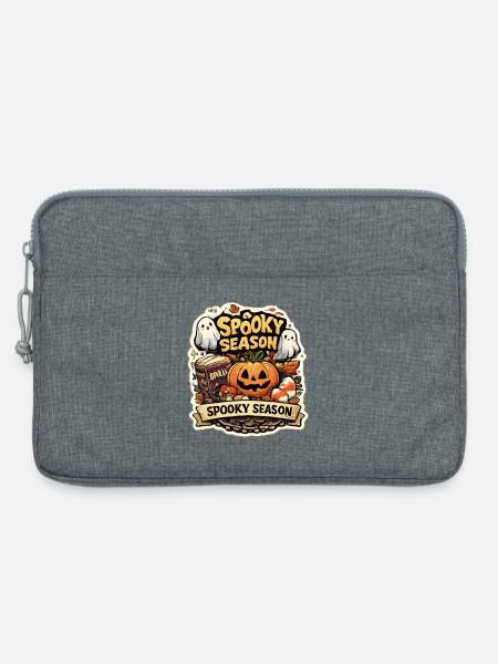 Spukige Saison Kürbis & Geister - Laptoptasche 13" - Grau meliert