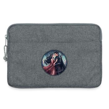Knight's love under the stars - Laptop bag 13" - heather grey - Front