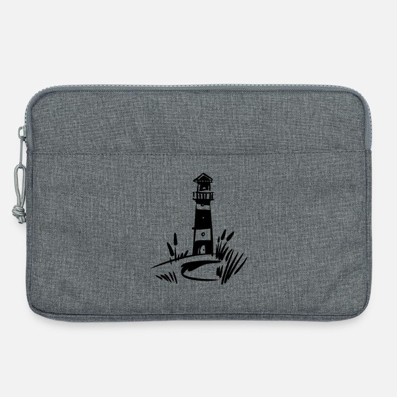 Leuchtturm Design klassisch - Laptoptasche 13" - Grau meliert