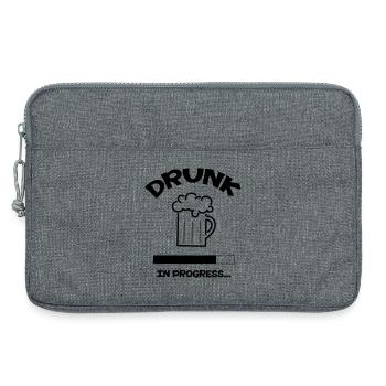 Drunk in progress... - Laptop bag 13" - heather grey - Front