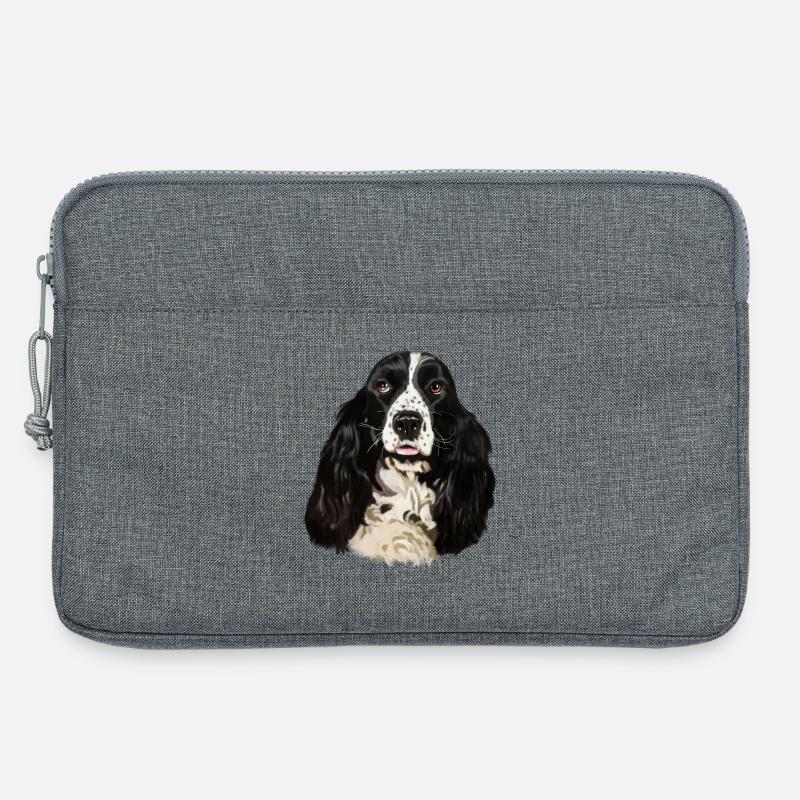 cocker spaniel - Laptop bag 13" - heather grey
