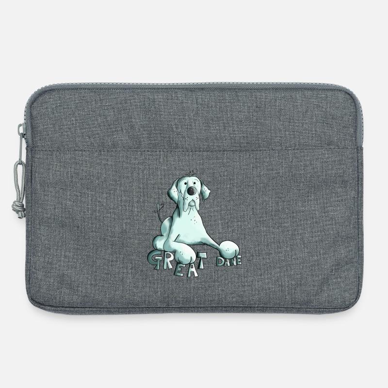 Niedliche Deutsche Dogge - Laptoptasche 13" - Grau meliert