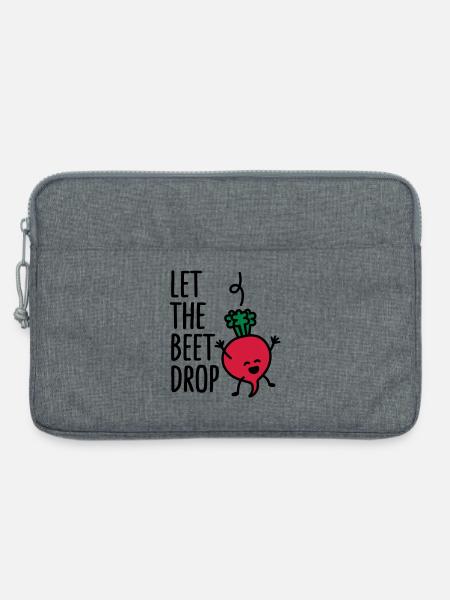 Let the beet drop - Laptoptasche 13" - Grau meliert