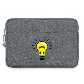 Ampoules Comic Vector 3 couleurs personnalisable - Sacoche pour ordinateur portable 13 pouces - gris chiné - Devant