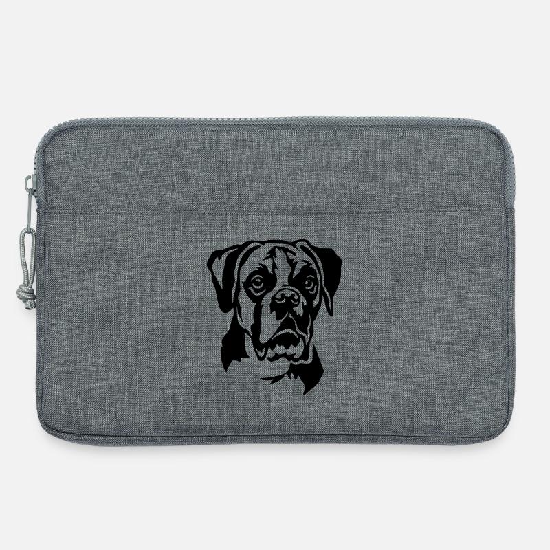 Boxer Kopf - Laptoptasche 13" - Grau meliert