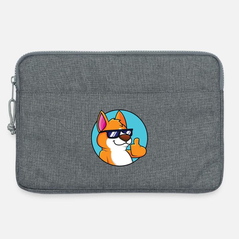 Cooler Fuchs - Daumen hoch - Laptoptasche 13" - Grau meliert