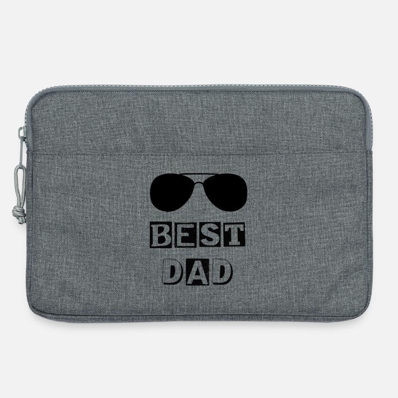 Typography best DAD bezel - Laptop bag 13" - heather grey