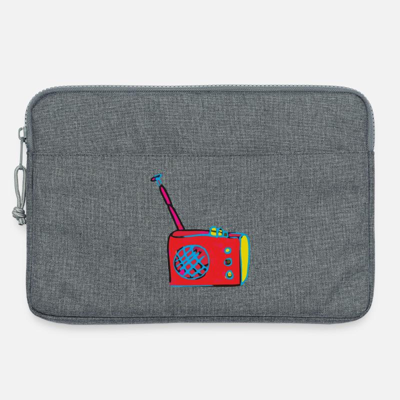 radio kunst - Laptoptasche 13" - Grau meliert