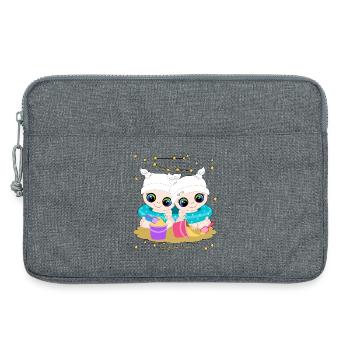 sternzeichen_gemini - Laptoptasche 13" - Grau meliert - Vorne