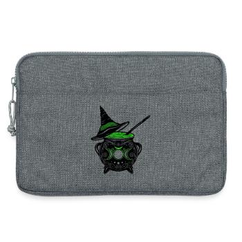 Hexenkessel Hexenhut Hexen Walpurgisnacht - Laptoptasche 13" - Grau meliert - Vorne
