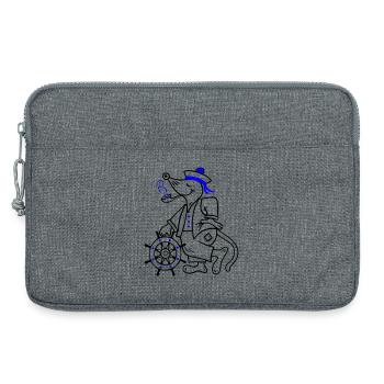 Marin, maritime - Sacoche pour ordinateur portable 13 pouces - gris chiné - Devant