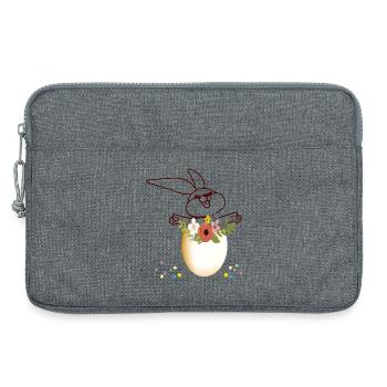Osterhase Osterfest - Laptoptasche 13" - Grau meliert - Vorne