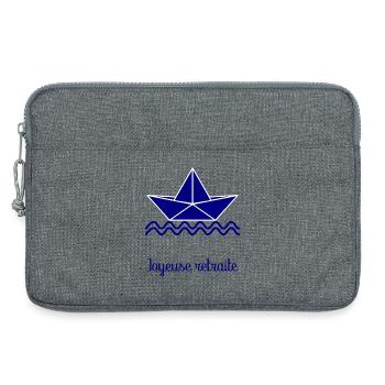 HAPPY RETREAT. RETIREMENT - Laptop bag 13" - heather grey - Front